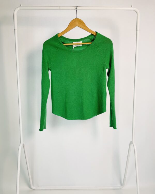 Blusa manga longa verde tricot ALLUDE - PP - VENDIDO SISTEMA OTO
