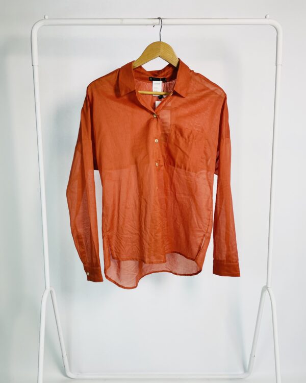 Camisa algodão terracota VIX - PP *nunca usado* - VENDIDO SITEMA OTO