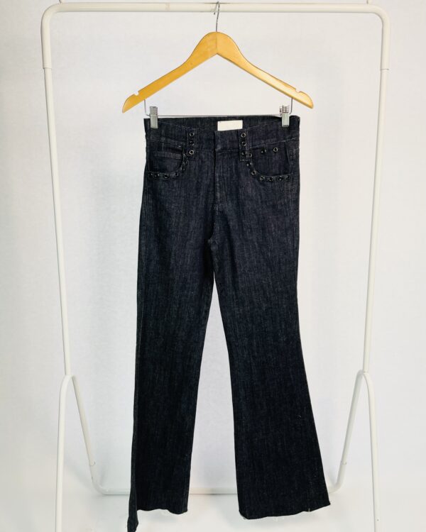 Calça flare jenas lavagem escura ANDREA BOGOSIAN - 36'