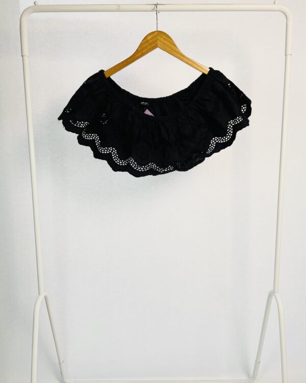 Top preto laise ZARA - M - VENDIDO SISTEMA OTTO