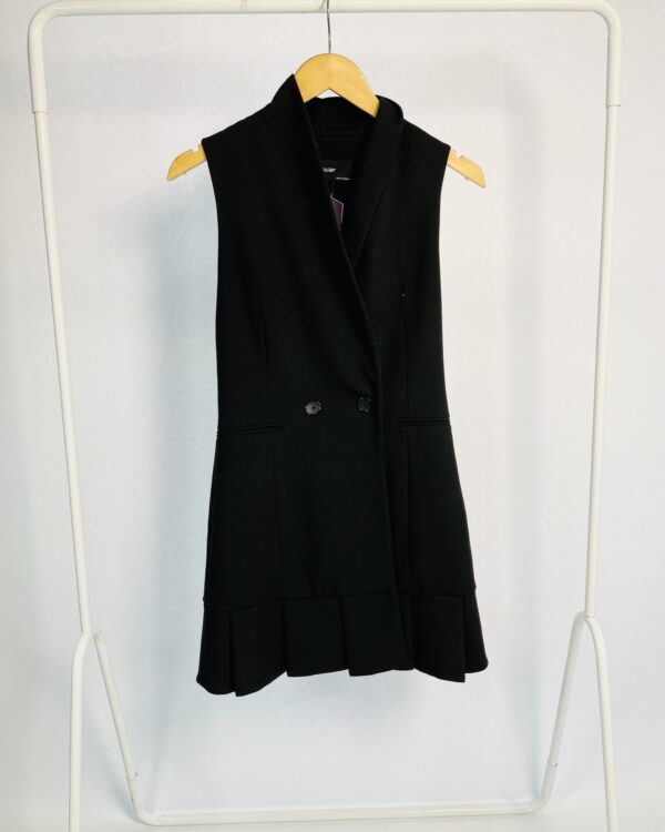 Colete preto alongado ZARA - PP - VENDIDO SISTEMA OTO