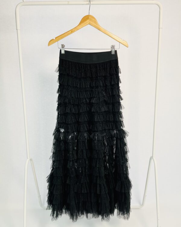 Saia tule preta com poás mesma cor MAGE - 36 - VENDIDO SISTEMA OTO