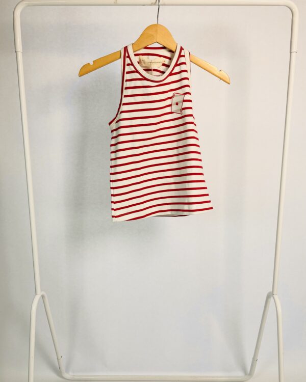 Regata listrada vermelha e branca ÂME - P *nunca usada* - VENDIDO SISTEM OTO