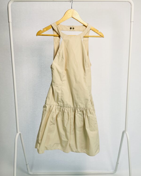 Vestido curto bege com decote nas costas ANIMALE - 38