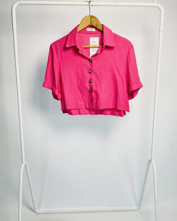 Tshirt fúcsia elástico na cintura BO.BÔ - P - VENDIDO SISTEMA OTO