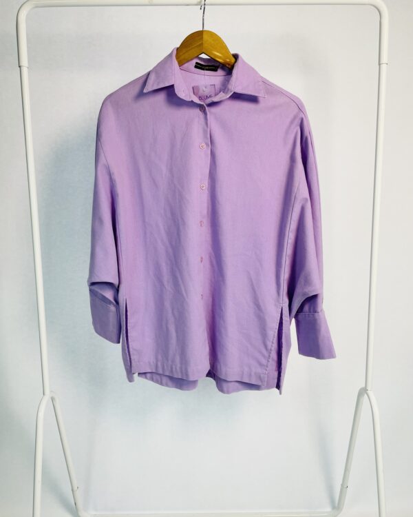 Camisa lilás gola SACADA - 40 - VENDIDO SISTEM OTO