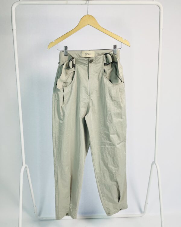 Calça tactel cinza cargo com cinto OPEN - 34 - VENDIDO SISTEMA OTO