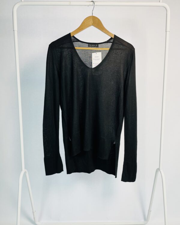 Blusa tricot preta mangas longas ZARA - P - VENDIDO SISTEMA OTO