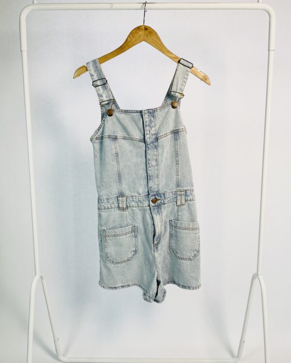 Macaquinho jeans lavagem clara DRESS TO - 34