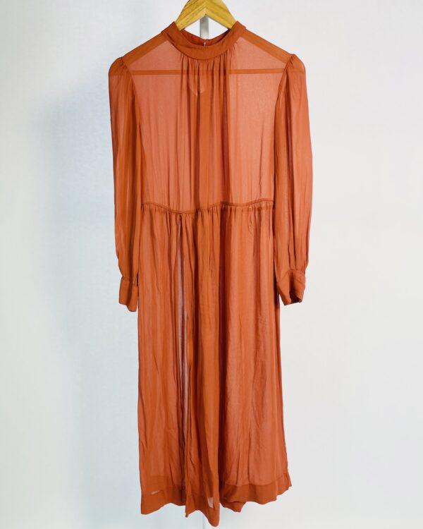 Túnica terracota com tranparência NV - 42 - VENDIDO SISTEMA OTO