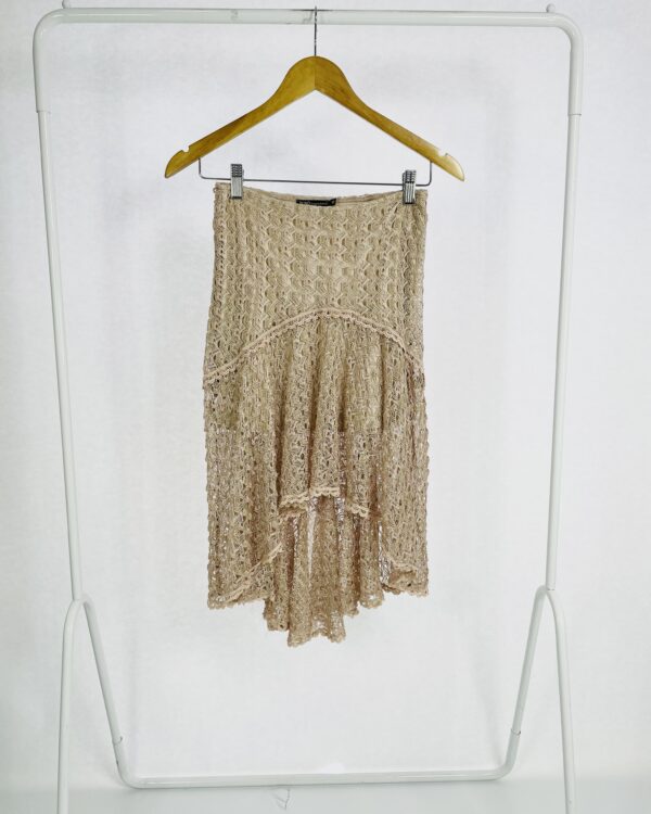 Saia curta mulet renda rosê BO.BÔ - PP