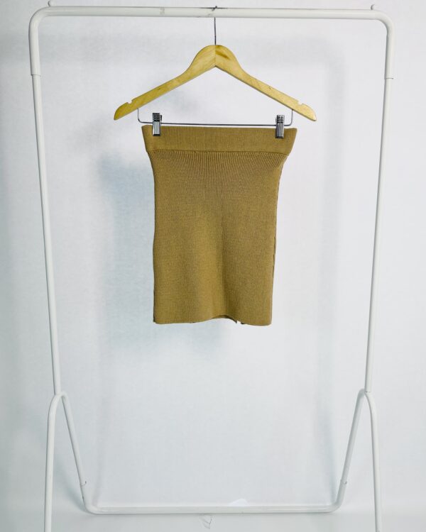Saia curta tricot marrom tricot BIA TRICOT - M