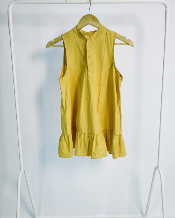 Bata sem mangas mostarda MARIA FILÓ - M