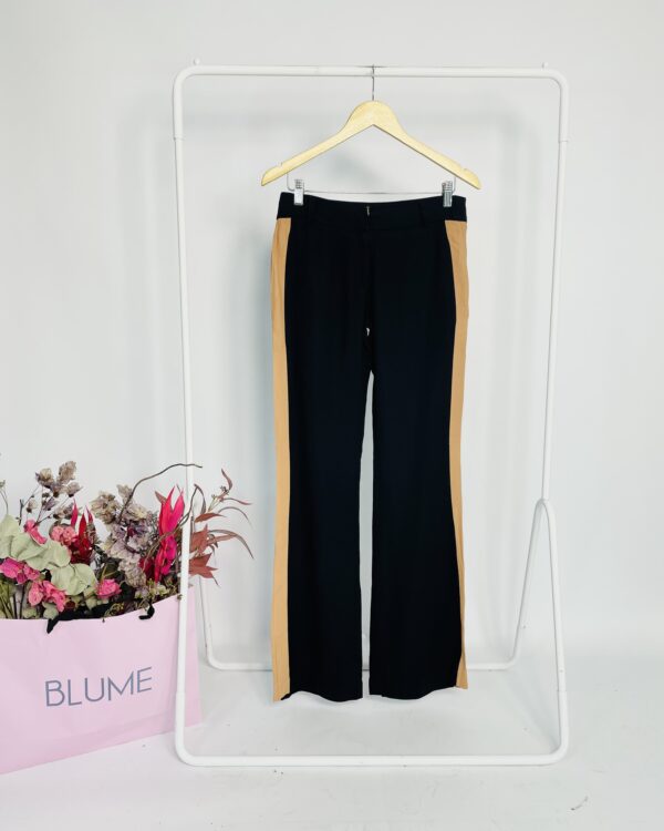 Calça preta com listras caramelo nas laterais MIXED - 38