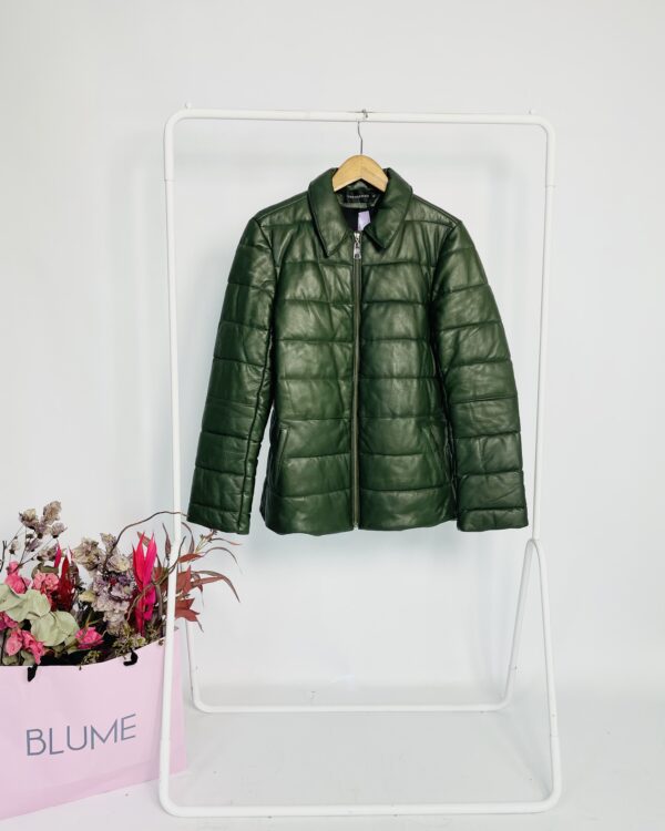 Jaqueta couro verde musgo VEROSENSO - 42 - VENDIDO SISTEMA OTTO