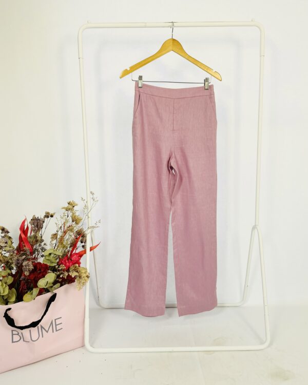 Calça lilás linho CAROL BASSI - 36 - VENDIDO SISTEMA OTO