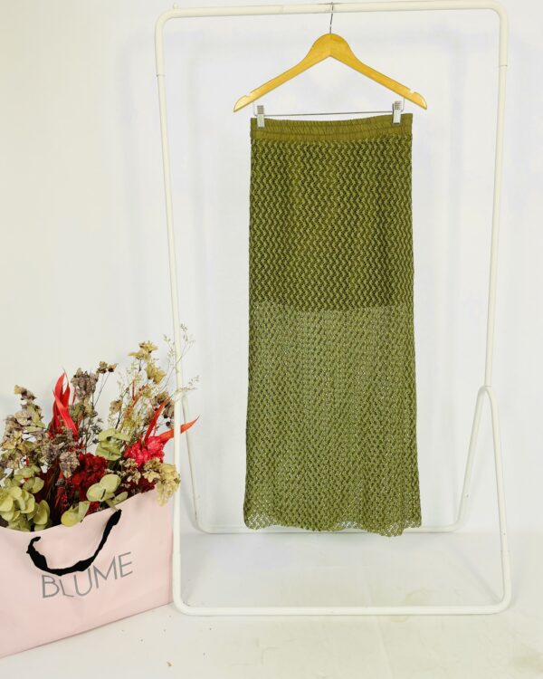 Saia tricot verde dois tons INFINTY - 38 - VENDIDO SISTEMA OTTO