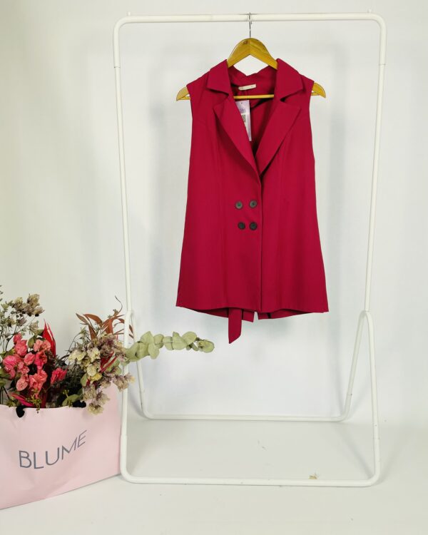 Colete fucsia alongado LIZIE - G