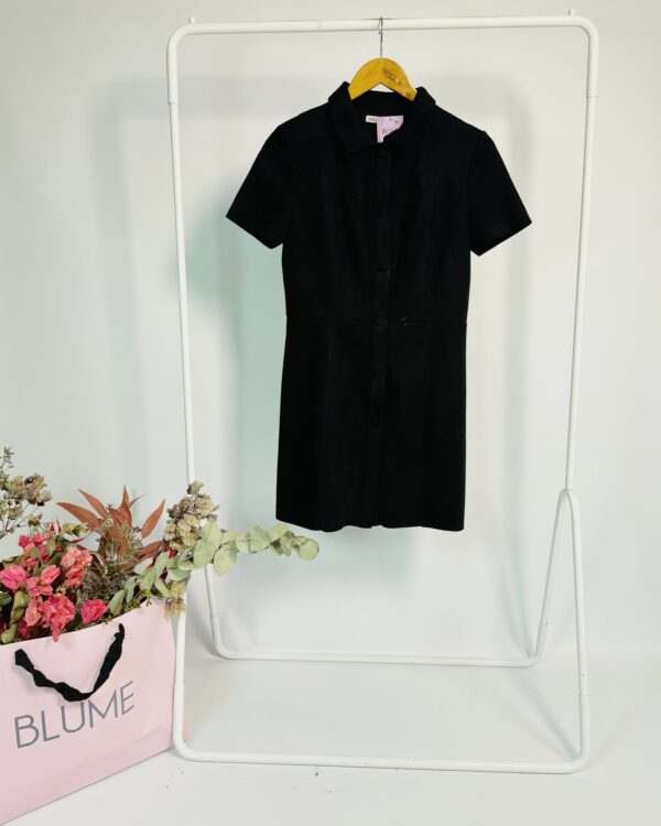 Vestido preto curto camurça ZARA - P - VENDIDO SISTEMA OTO