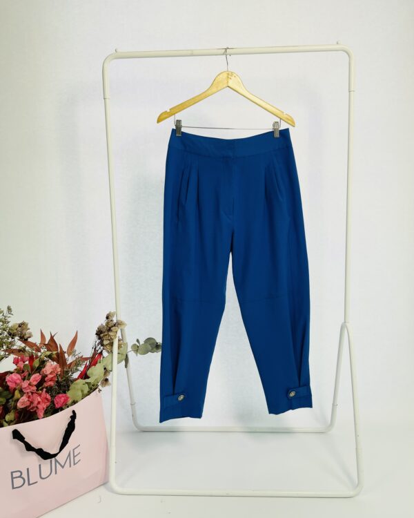 Calça azul alfaiataria com detalhes dourados MIXED - 38