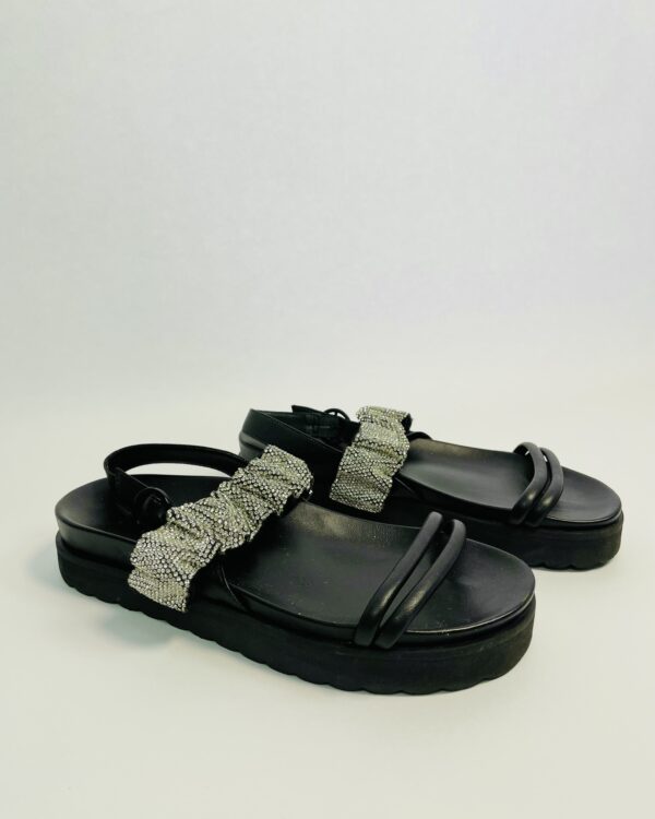 Papete preta com pedraria prata SCHUTZ - 36