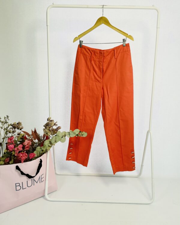 Calça vermelha alfaiataria com botões EVA - 38 - VENDIDO SISTEMA OTO