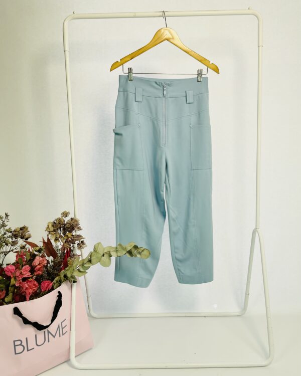 Calça azul clara com zíper na frente ANIMALE - M- VENDIDO SISTEMA OTO