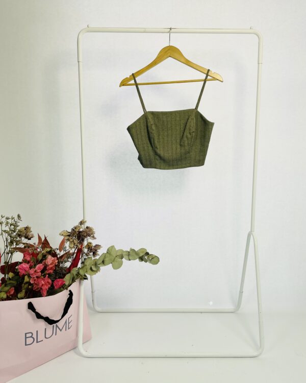 Cropped cinza alças finas A.BRAND - 38