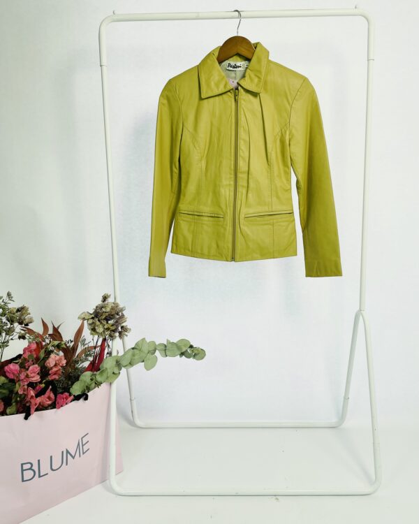 Jaqueta couro bege PASTORI - P