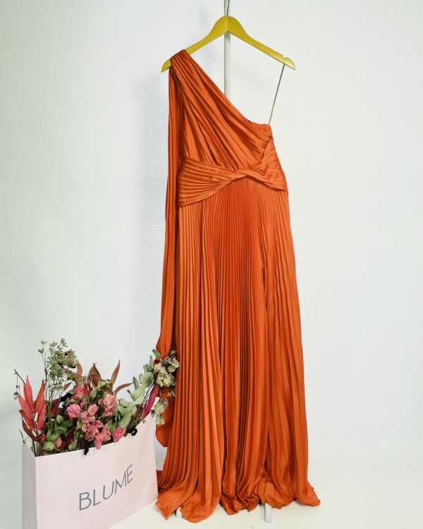 Vestido vermelho plissado recorte na cintura  FABULOUS AGILITÁ - 38