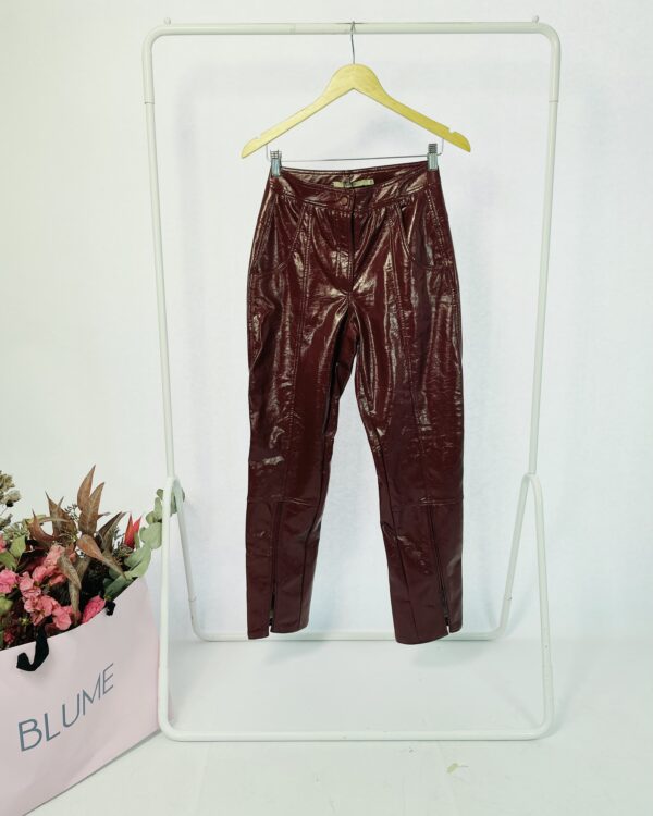 Calça pu bordô OPEN - PP - VENDIDO SISTEMA OTO