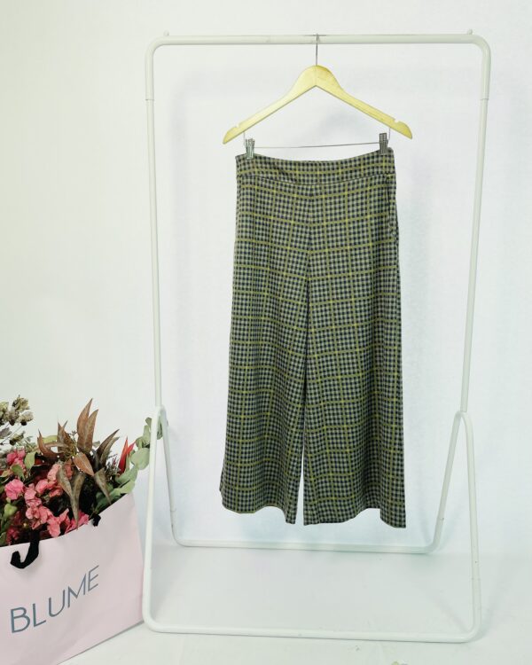 Calça cinza e azul marinho estampa xadrez LUIZA BOTTO - 38