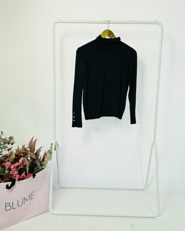 Blusa cinza gola alta tricot ZARA - M - VENDIDO SISTEMA OTO