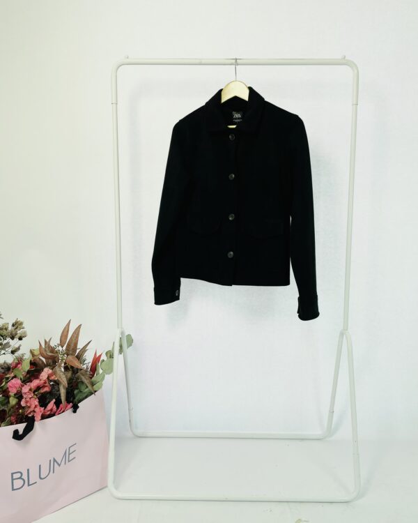 Camisa preta lisa JACOBINE - P - VENDIDO SISTEMA OTO