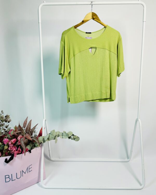 Blusa malha verde ISSEXY - M *nunca usada* - VENDIDO SISTEMA OTO