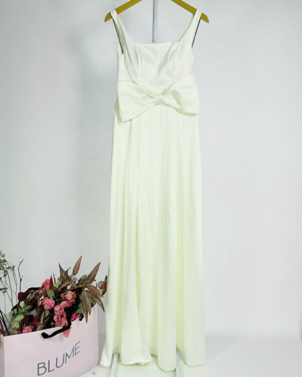 Vestido longo branco com laço KOJI - PP  *nunca usado*