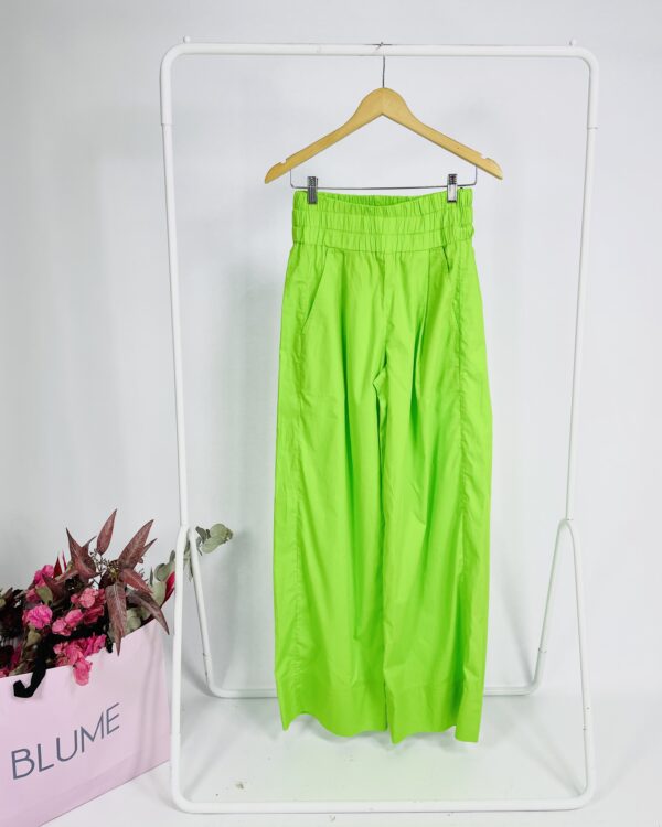 Calça pantalona verde neon elástico na cintura ANIMALE - 36