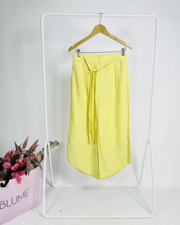 Saia longa amarelo manteiga com faixa na cintura ANIMALE - 38 - VENDIDO SISTEMA OTO