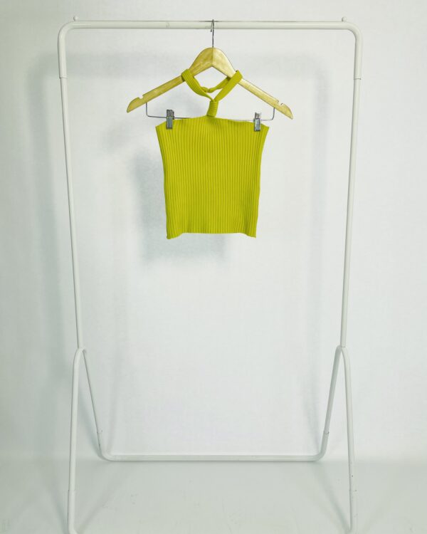 Blusa tricot amarela frente única A.BRAND - M