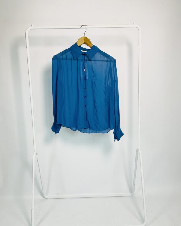 Camisa azul seda NV - P - VENDIDO SISTEMA OTO