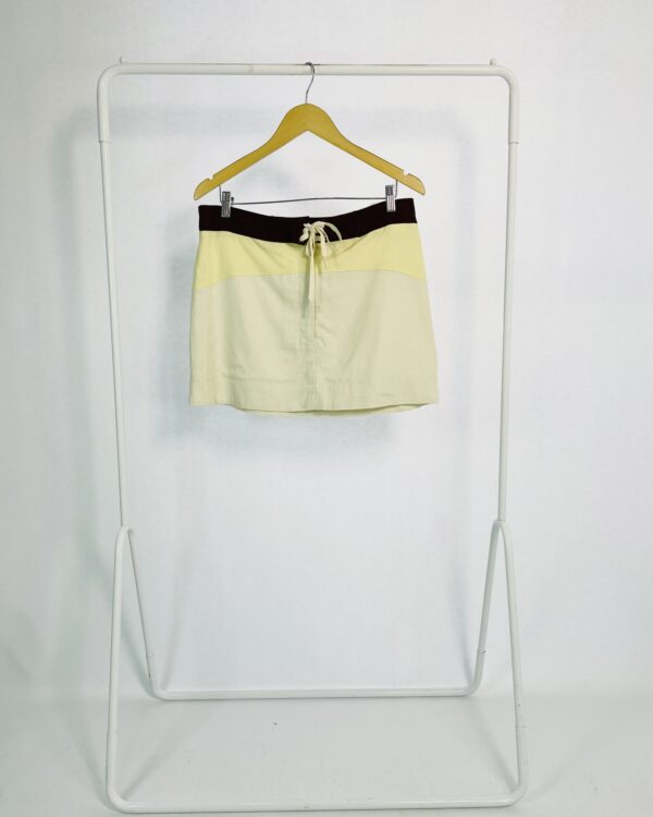 Saia curta linho bege e e bordô HERING - 42 - VENDIDO SISTEMA OTO