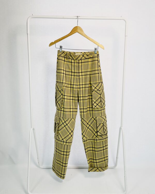 Calça estampa xadrez bolsos cargo NV - 36 - VENDIDO SISTEMA OTO