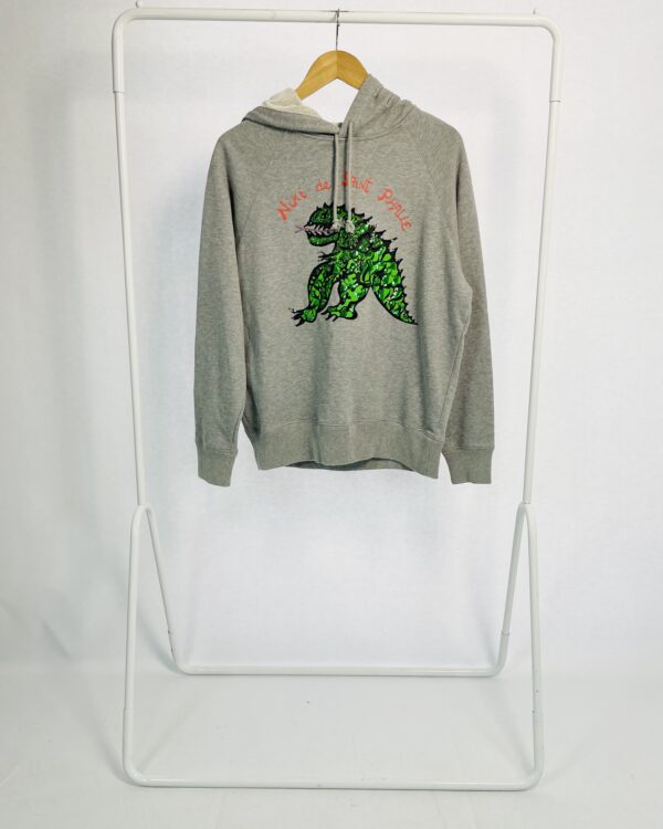 Moletom cinza com bordados verdes CHRISTIAN DIOR - PP