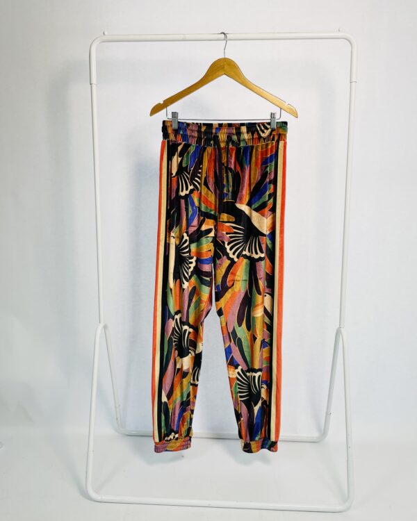 Calça veludo estampada FARM - M - VENDIDO SISTEMA OTO