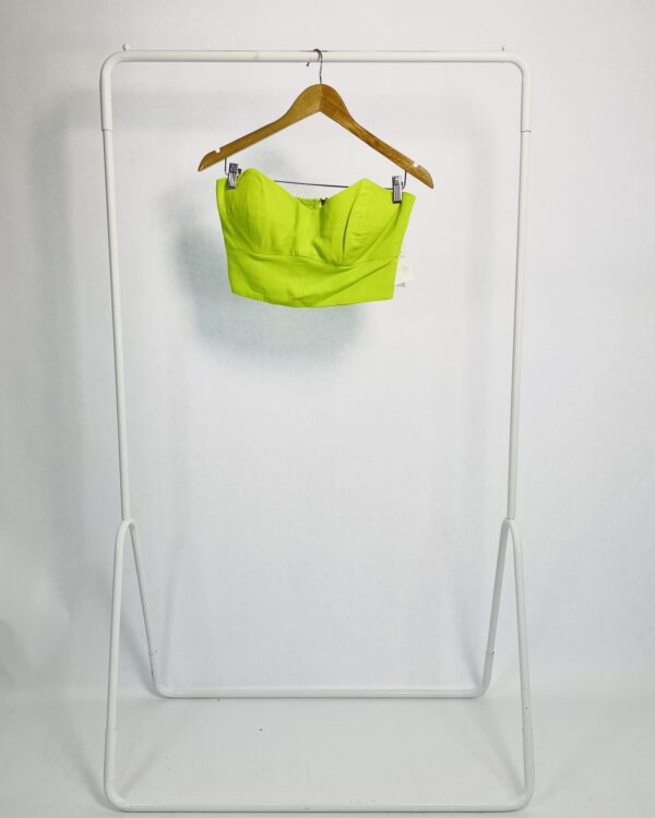 Cropped sem alça verde lima VIX - M