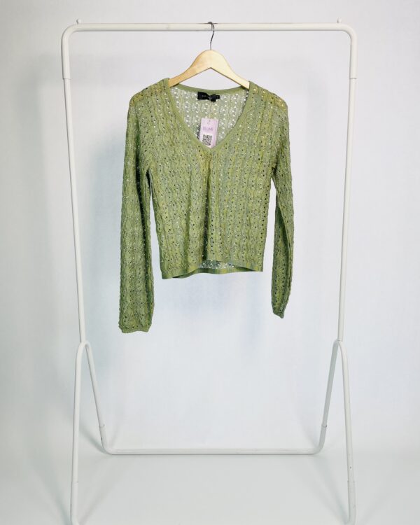 Blusa tricot verde e azul MARIA FILÓ - PP - VENDIDO SISTEMA OTO