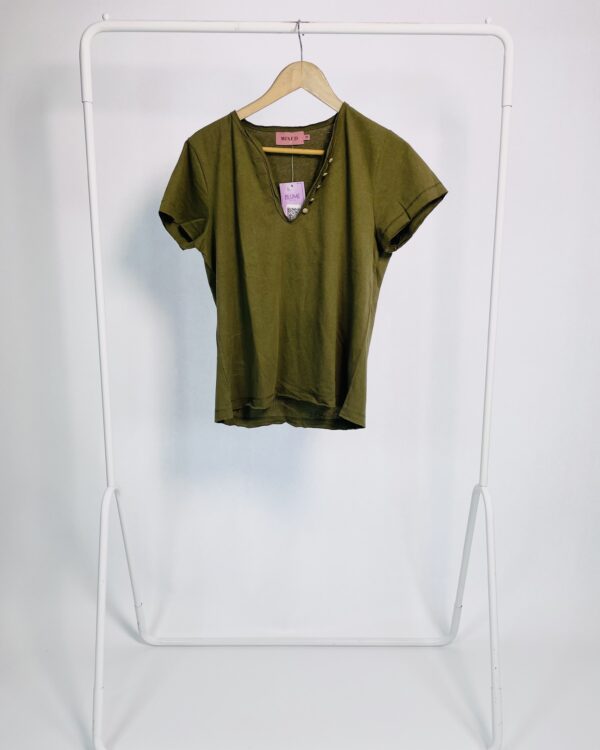 Tshirt verde lisa MIXED - PP - VENDIDO SISTEMA OTO