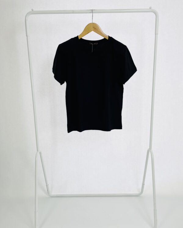 Tshirt preta lisa com ombreira MIXED - PP - VENDIDO SISTEMA OTO