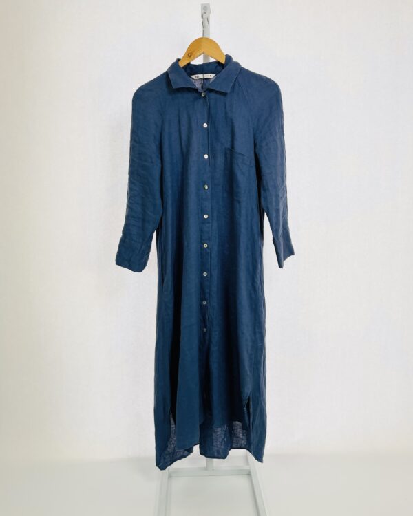 Vestido chemise azul ZARA - PP - VENDIDO SIST OTO