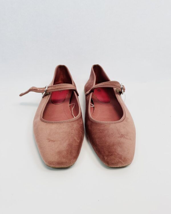 Sapatilha veludo rosê ZARA - 37 - VENDIDO SISTEMA OTO